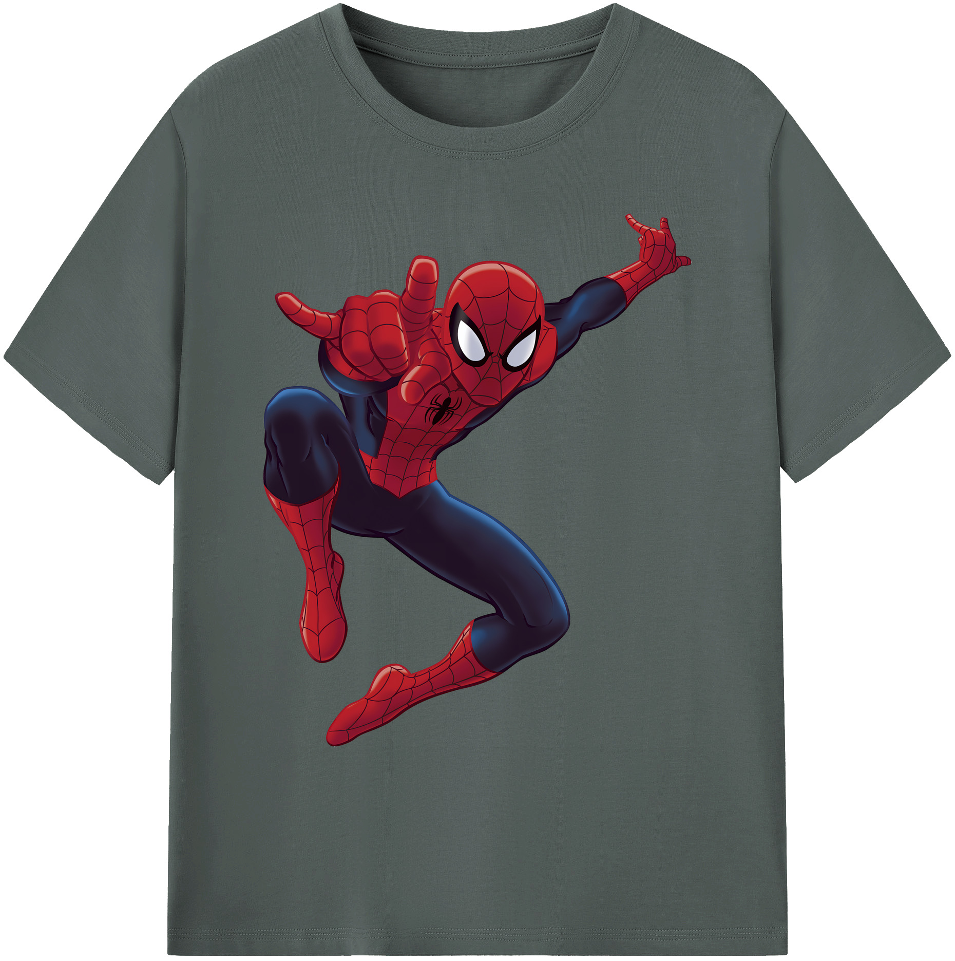 （画像用） Spider Man スパイダーマン 綿100％ メンズ半袖Tシャツ｜肌触りやわらか＆通気性
